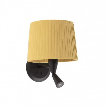 SAMBA Lampara aplique con lector negra/encintada amarilla 64309-36 - FARO ILUMINACION