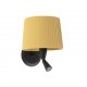 SAMBA Lampara aplique con lector negra/encintada amarilla 64309-36 - FARO ILUMINACION