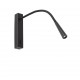 FLIN LED Lampara aplique lector negro 64319 - FARO ILUMINACION