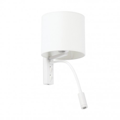 TIRA Lampara aplique blanca con lector LED 64322 - FARO ILUMINACION