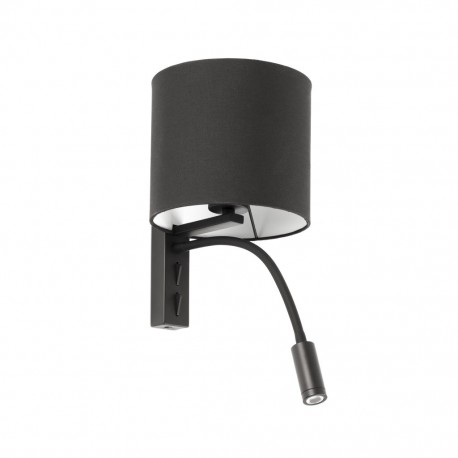 TIRA Lampara aplique negra con lector LED 64323 - FARO ILUMINACION