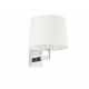 ARTIS Lampara aplique cromo/blanca 68491-01 - FARO ILUMINACION