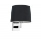 ARTIS Lampara aplique cromo/negra 68491-03 - FARO ILUMINACION