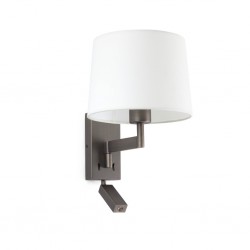 ARTIS Lampara aplique con lector bronce/blanca 68492-01 - FARO ILUMINACION
