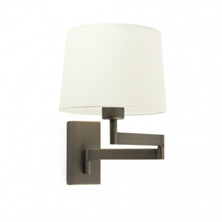 ARTIS Lampara aplique con brazo articulado bronce/beige 68494-02 - FARO ILUMINACION