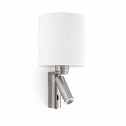ROB Lampara aplique niquel mate con lector LED 68498 - FARO ILUMINACION