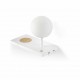 NIKO LED Lampara aplique izquierdo blanco difusor PC 01026A - FARO ILUMINACION