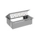 KIT ALUMINIO METALICO DE EMPOTRAR EN MESA 4 BASES SCHUKO SIMON 400 45404000-133