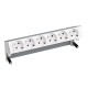 KIT ALUMINIO SOBREMESA 6 BASES DE ENCHUFE SCHUKO SIMON 400 42606000-133