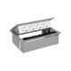 KIT ALUMINIO METALICO DE EMPOTRAR EN MESA 4 BASES SCHUKO SIMON 400 44404000-133