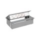 KIT ALUMINIO METALICO DE EMPOTRAR EN MESA 2 BASES SCHUKO, 2 BASES SAI, PLACA PARA 2 CONECTORES RJ45 SIMON 400 45502220-133