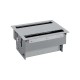 KIT ALUMINIO METALICO DE EMPOTRAR EN MESA 6 BASES SCHUKO Y PLACA PARA 4 CONECTORES RJ45 SIMON 400 46403020-133
