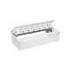 KIT BLANCO METALICO DE EMPOTRAR EN MESA 6 BASES SCHUKO SIMON 400 45606000-130