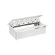 KIT BLANCO METALICO DE EMPOTRAR EN MESA 5 BASES SCHUKO SIMON 400 45505000-130
