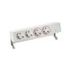 KIT BLANCO SOBREMESA 2 BASES SCHUKO, 2 BASES SAI Y PLACA PARA 2 CONECTORES RJ45 SIMON 400 42502220-130
