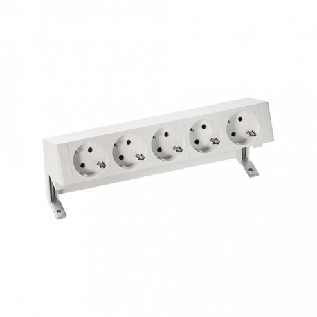 KIT BLANCO SOBREMESA 5 BASES DE ENCHUFE SCHUKO SIMON 400 42505000-130