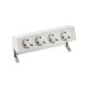 KIT BLANCO SOBREMESA 4 BASES DE ENCHUFE SCHUKO SIMON 400 42404000-130