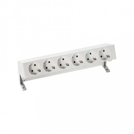 KIT BLANCO SOBREMESA 6 BASES DE ENCHUFE SCHUKO SIMON 400 42606000-130