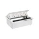 KIT BLANCO METALICO DE EMPOTRAR EN MESA 4 BASES SCHUKO SIMON 400 44404000-130