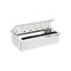 KIT BLANCO METALICO DE EMPOTRAR EN MESA 5 BASES SCHUKO SIMON 400 44505000-130