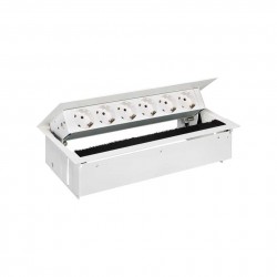 KIT BLANCO METALICO DE EMPOTRAR EN MESA 6 BASES SCHUKO SIMON 400 44606000-130