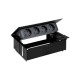 KIT NEGRO METALICO DE EMPOTRAR EN MESA 4 BASES SCHUKO SIMON 400 45404000-138