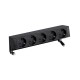 KIT NEGRO SOBREMESA 5 BASES DE ENCHUFE SCHUKO SIMON 400 42505000-138