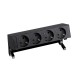KIT NEGRO SOBREMESA 4 BASES DE ENCHUFE SCHUKO SIMON 400 42404000-138