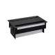 KIT NEGRO METALICO DE EMPOTRAR EN MESA 4 BASES SCHUKO, 4 BASES SAI Y PLACA PARA 8 CONECTORES RJ45 SIMON 400 46602240-138