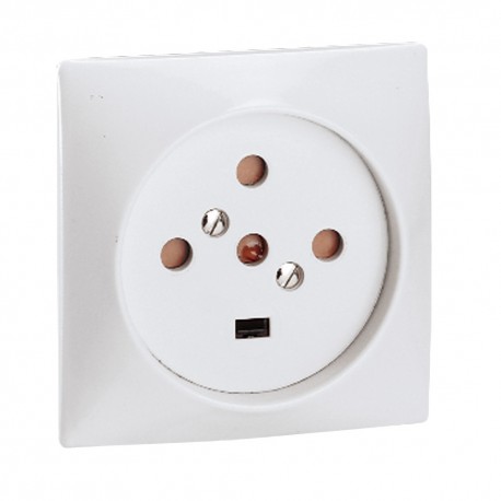 BASE DE COCINA BLANCA 3P+N+T 20A LEGRAND 055427