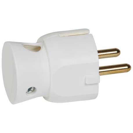 CLAVIJA BLANCA 2P+T 16A SALIDA CABLE LATERAL LEGRAND 050316