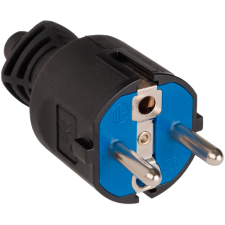 CLAVIJA NEGRA 2P+T LATERAL 16A 250V SOLERA 706C