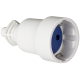 BASE AEREA BLANCA 2P+T 16A 250V PVC 707CB