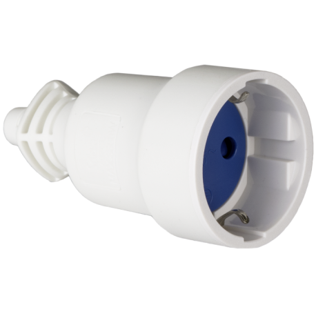 BASE AEREA BLANCA 2P+T 16A 250V PVC 707CB