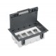 KIT PUESTO DE TRABAJO DE SUELO 6 BASES SCHUKO + 2 TOMAS RJ45 SIMON 500 CIMA