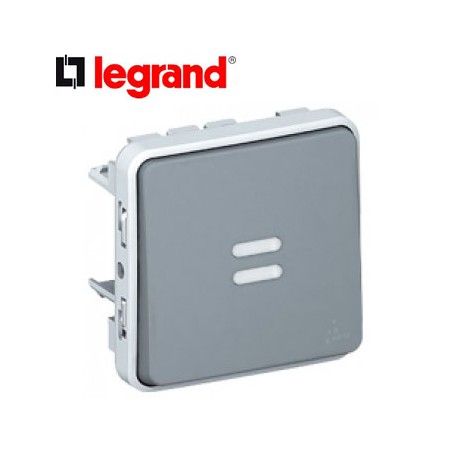 INTERRUPTOR-CONMUTADOR LUMINOSO ESTANCO PLEXO LEGRAND 069512