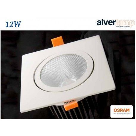 DOWNLIGHT LED 12W EMPOTRAR CUADRADO BASCULANTE ALVERLAMP LD15CB