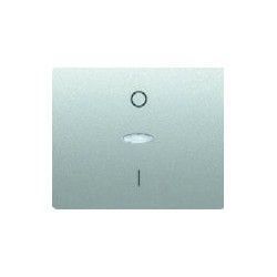 TECLA ALUMINIO MERCURIO PARA INTERRUPTOR BIPOLAR CON DIFUSOR IRIS BJC 18708-MAL