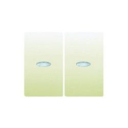 TECLA DOBLE BEIGE PARA INTERR-CONMUT CON DIFUSOR IRIS BJC 18709-AL