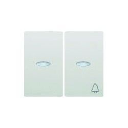 TECLA BLANCA PARA CONMUTADOR Y PULSADOR CON DIFUSOR IRIS BJC 18715-L