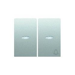 TECLA ALUMINIO MERCURIO PARA CONMUTADOR Y PULSADOR CON DIFUSOR IRIS BJC 18715-MAL