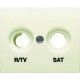 TECLA BEIGE PARA BASE R/TV-SAT IRIS BJC 18320-A