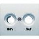 TECLA ALUMINIO MERCURIO PARA BASE R/TV-SAT IRIS BJC 18320-MA
