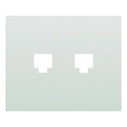 TECLA BLANCA ADAPTADOR DOBLE RJ11/RJ45 IRIS BJC 19882