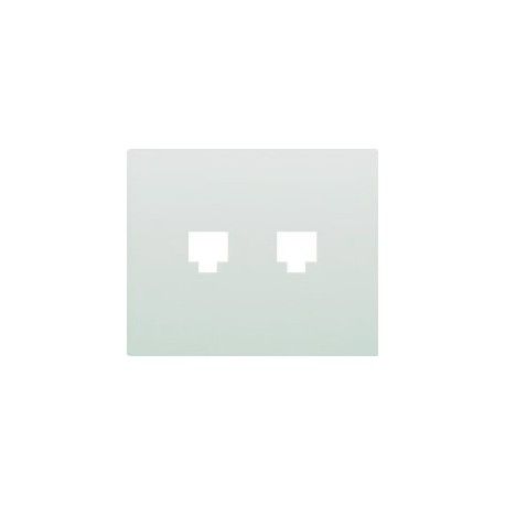 TECLA BLANCA ADAPTADOR DOBLE RJ11/RJ45 IRIS BJC 19882