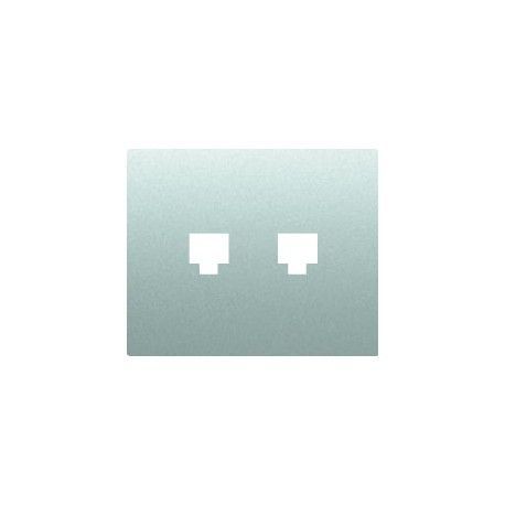 TECLA ALUMINIO MERCURIO ADAPTADOR DOBLE RJ11/RJ45 IRIS BJC 19882-MA
