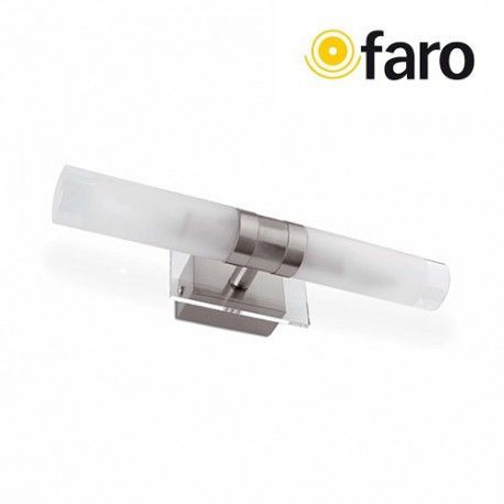 APLIQUE NIGER NIQUEL SATINADO 2 x E14 40W FARO 63120