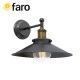APLIQUE MARLIN ORO VIEJO Y NEGRO E27 40W FARO 65133