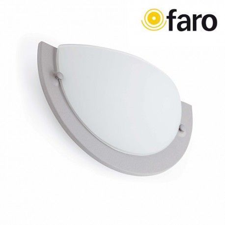 1/2 APLIQUE VERA-1 GRIS 1L E27 60W FARO 63027