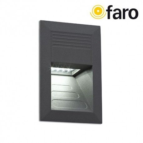EMPOTRABLE SULA GRIS OSCURO LED 1W 4000K FARO 70401